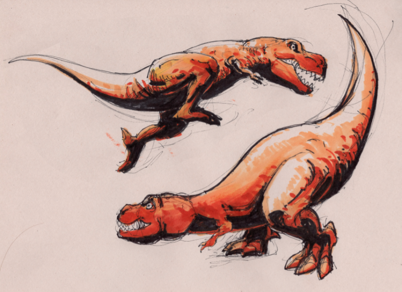 Dinosaur-Quick-Sketches